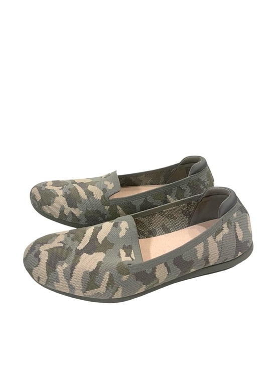 Cloudsteppers by Clarks Shoes - Women's Clarks Cloudsteppers Carly Camo Slip-On Flats Blue Grey